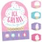 Big Dot of Happiness Scoop Up The Fun - Ice Cream - Sprinkles Party Scavenger Hunt - 1 Stand and 48 Game Pieces - Hide and Find Game